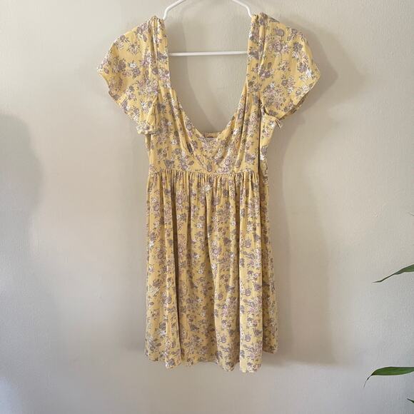 Auguste The Label Dresses & Skirts - Auguste The Label Yellow Floral Mini Dress